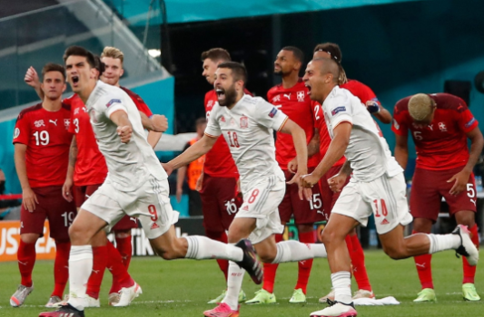 2020年欧洲杯四分之一决赛：瑞士与西班牙的壮丽对决